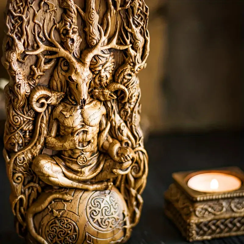 The Horned Guardian of the Forgotten Island Statue