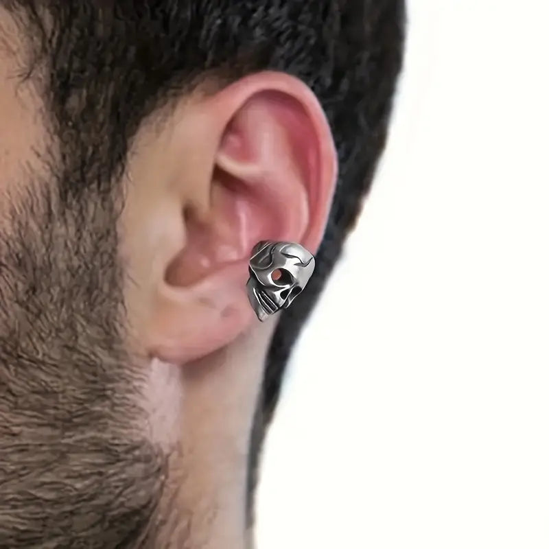 The Skull Ear Clips (Pair)