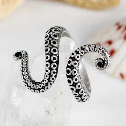 Octopus Punk Style Open Ring