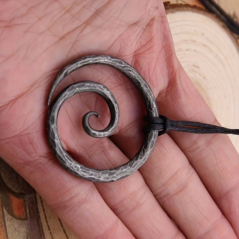 Vintage Gothic Spiral Pendant