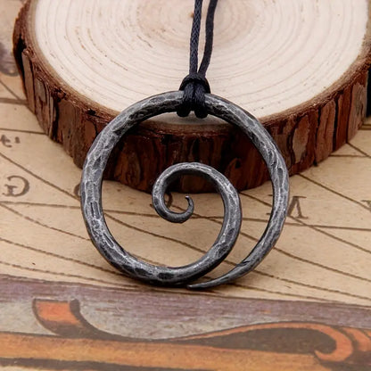 Vintage Gothic Spiral Pendant