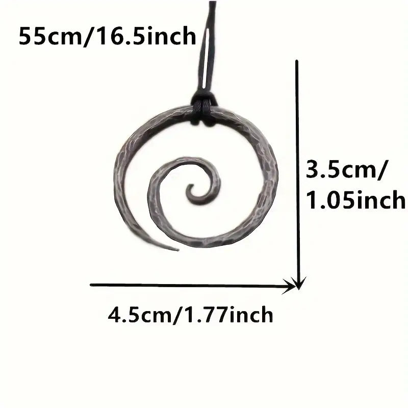 Vintage Gothic Spiral Pendant