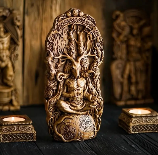 The Horned Guardian of the Forgotten Island Statue