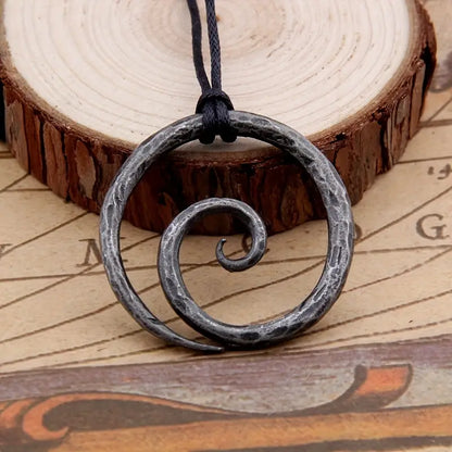 Vintage Gothic Spiral Pendant