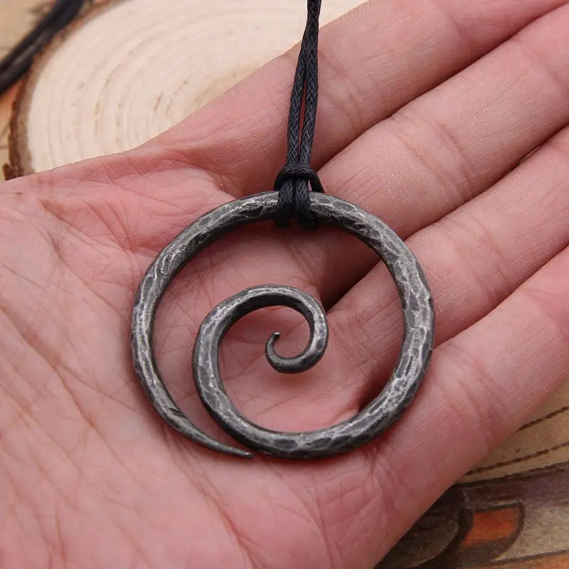 Vintage Gothic Spiral Pendant